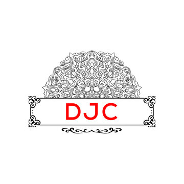 DJC creative minimalist letter logo.