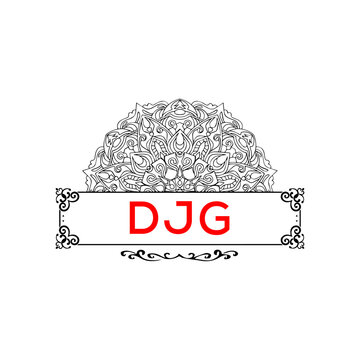 DJG creative minimalist letter logo.
