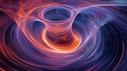 Poster - neural network and cores of information. futuristic digital wave, futuristic data stream background.