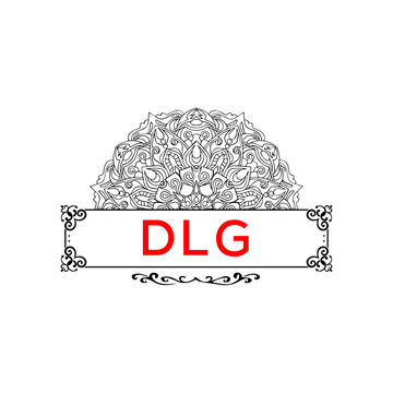 DLG creative minimalist letter logo.