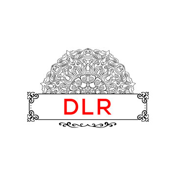 DLR letter creative logo 