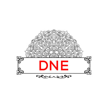 DNE letter creative logo 