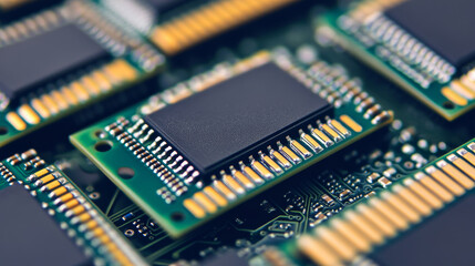 Poster - Digital technology, nanoprocessor, CPU 3D illustration. High Tech Innovation. High speed data processing