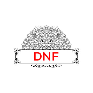 DNF letter creative logo 