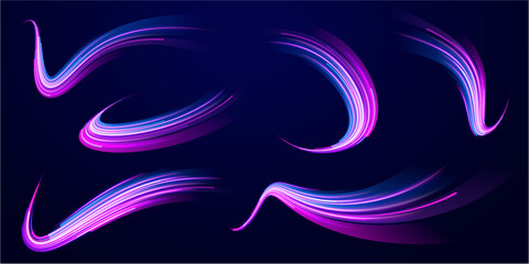 Poster - Background abstract blue horizontal light line beam streaks stripes bright burst colours design effect flare flash glare glistering glow glowing illumination illustration lens magic moving ray png