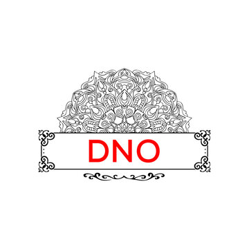 DNO letter creative logo 