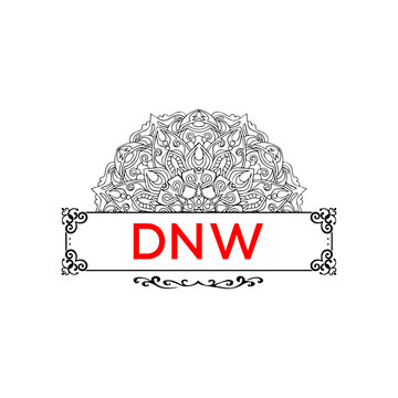 DNW letter creative logo 