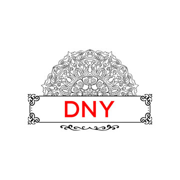 DNY letter creative logo 
