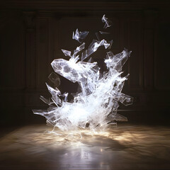 Poster - Luminous Particle Form in Dark Room