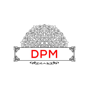 DPM  letter creative logo 