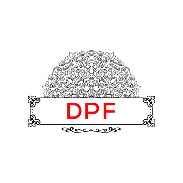 DPF letter creative logo 