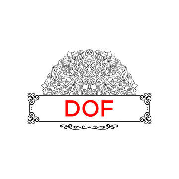 DOF letter creative logo 