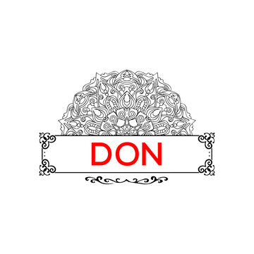 DON letter creative logo 