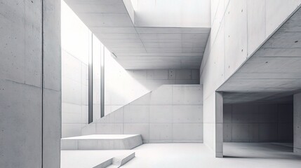 Poster - Modern Construction Site with Unique Architectural Features