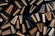© TSViPhoto - Book background. Lots of vintage books creating texture for the design. Library concept, classic literature.