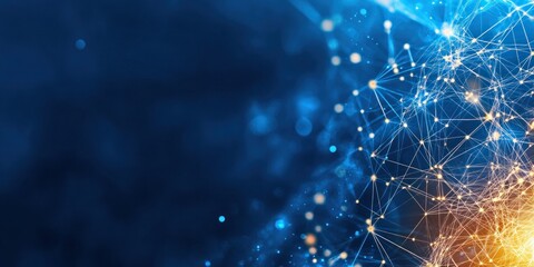 Poster - Abstract Network Connection Digital Data Global Communication Technology Background Image