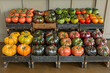 © Degimages - Different types of country tomatoes arranged side by side