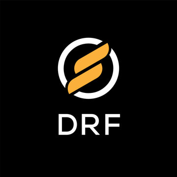 DRF letter creative logo 