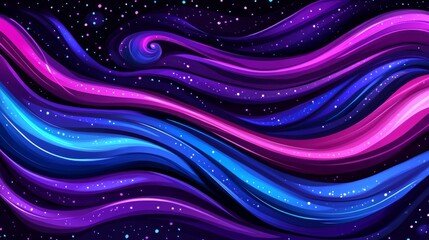 Wall Mural - an abstract visual features gentle, flowing swirls in pastel colors, combined with soft bokeh effect