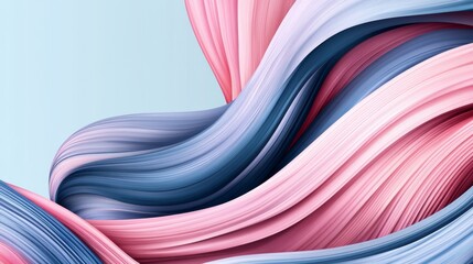 Wall Mural - the abstract artwork showcases vibrant, flowing colors that resemble a wave landscape, ideal for use