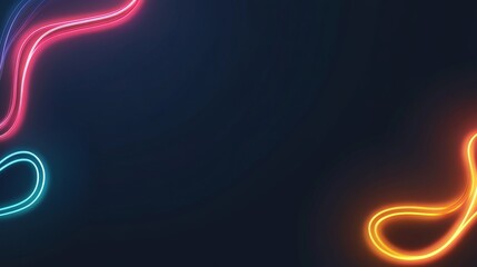 Wall Mural - the vibrant, swirling neon lights produce a captivating vortex of color energy
