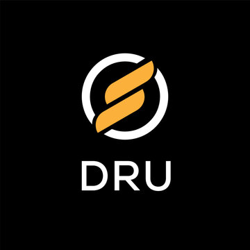 Letter DRU Logo Icon Design