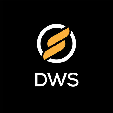 DWS creative minimalist letter logo.