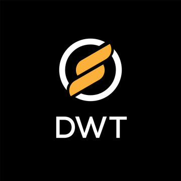 DWT letter creative logo with shield