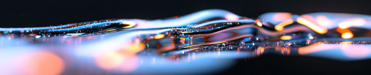 Poster - abstract reflective surface with embedded lights