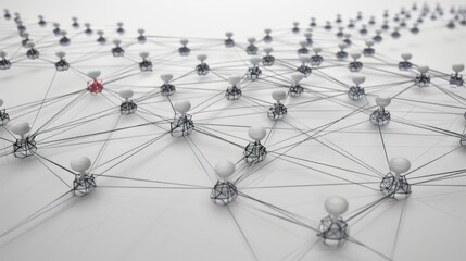 Poster - 3d rendering of machine learning models with nodes and connections.