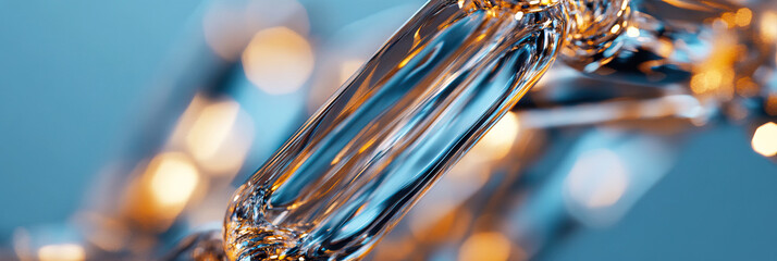 Poster - interconnected translucent cylindrical glass elements