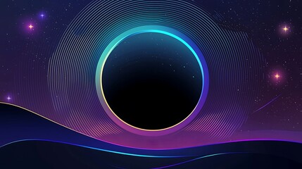 Fototapete - Cosmic Circle Abstract Design