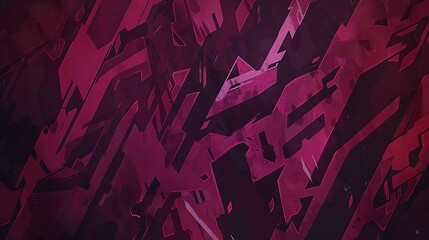 Poster - Abstract artwork displays a geometrical design with overlapping shapes and colors