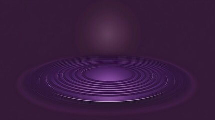 Aufkleber - A concentric circle stage set in a purple studio environment