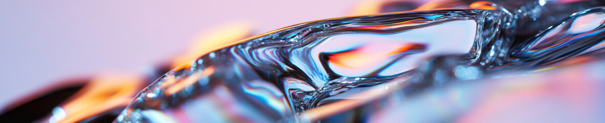 Poster - Abstract Image of Refracted Light Through Translucent Material