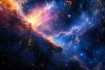 Wall Mural - Colorful Deep Space Nebula