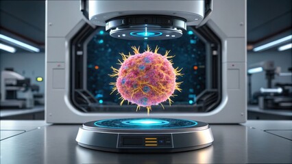 Poster - Holographic Display of Growing Tumor Cell in Advanced Laboratory Setting