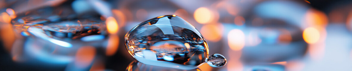 Poster - Translucent Spheres with Bokeh Background
