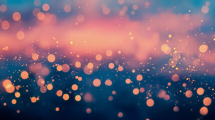Wall Mural - A blurry image of a blue sky with pink and orange hues