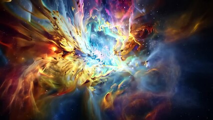 Wall Mural - luminous supernova remnants like the crab nebula, remnants of stellar explosions illuminating the co