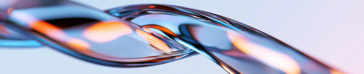 Poster - Abstract Intertwined Translucent Forms