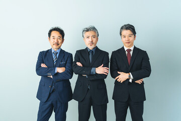 Aufkleber - ミドルエイジ男性ビジネスパーソンのグループ