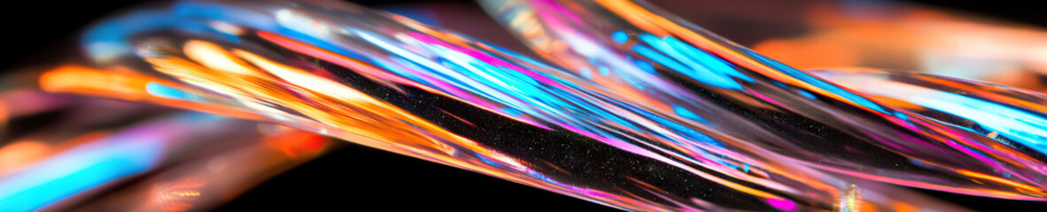 Poster - Abstract Image of Multicolored Translucent Cylinders