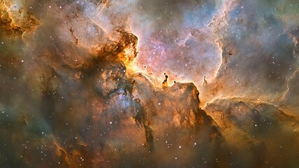 abstract mysterious cosmic nebula.