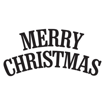 Vector illustration of merry christmas text.