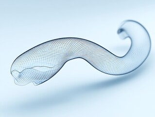 Poster - Intricate Mesh Structure Exhibiting Curvilinear Architecture on Gradient Surface