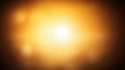 Poster - Abstract artwork showcasing radiant white light at the core, encircled by a warm orange glow, darkening to rich brown shades at the outer edges