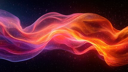 Fototapete - Abstract, flowing, vibrant energy