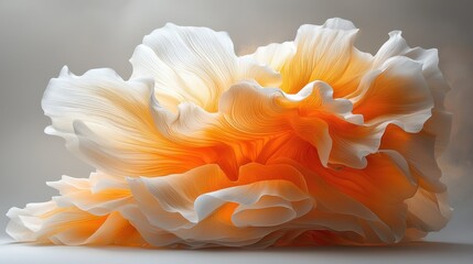 Fototapete - Abstract, flowing, vibrant, organic form