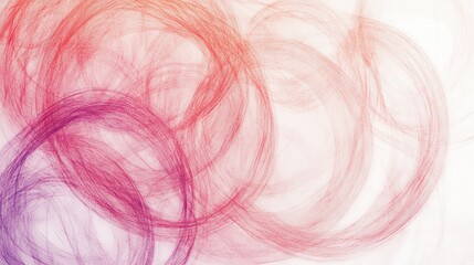 Leinwandbilder - Abstract design featuring colorful pencil strokes in circular patterns conveying movement and creativity